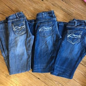 Set of 3 Cowgirl Tuff Jeans